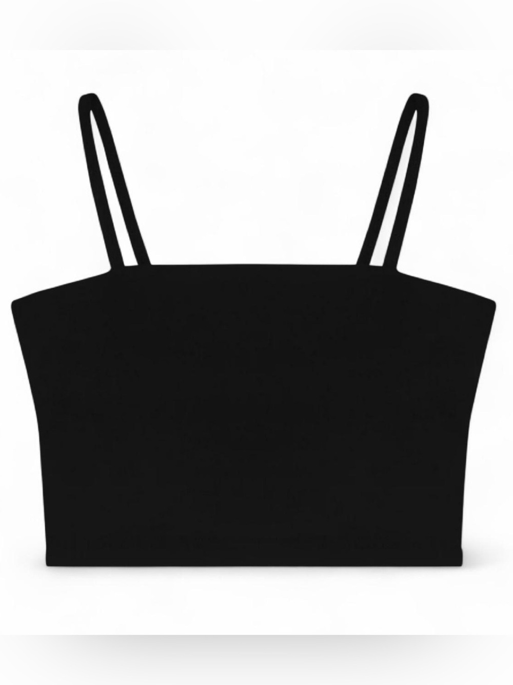 Huha Black Sports Bra Crop Tank Top Size S